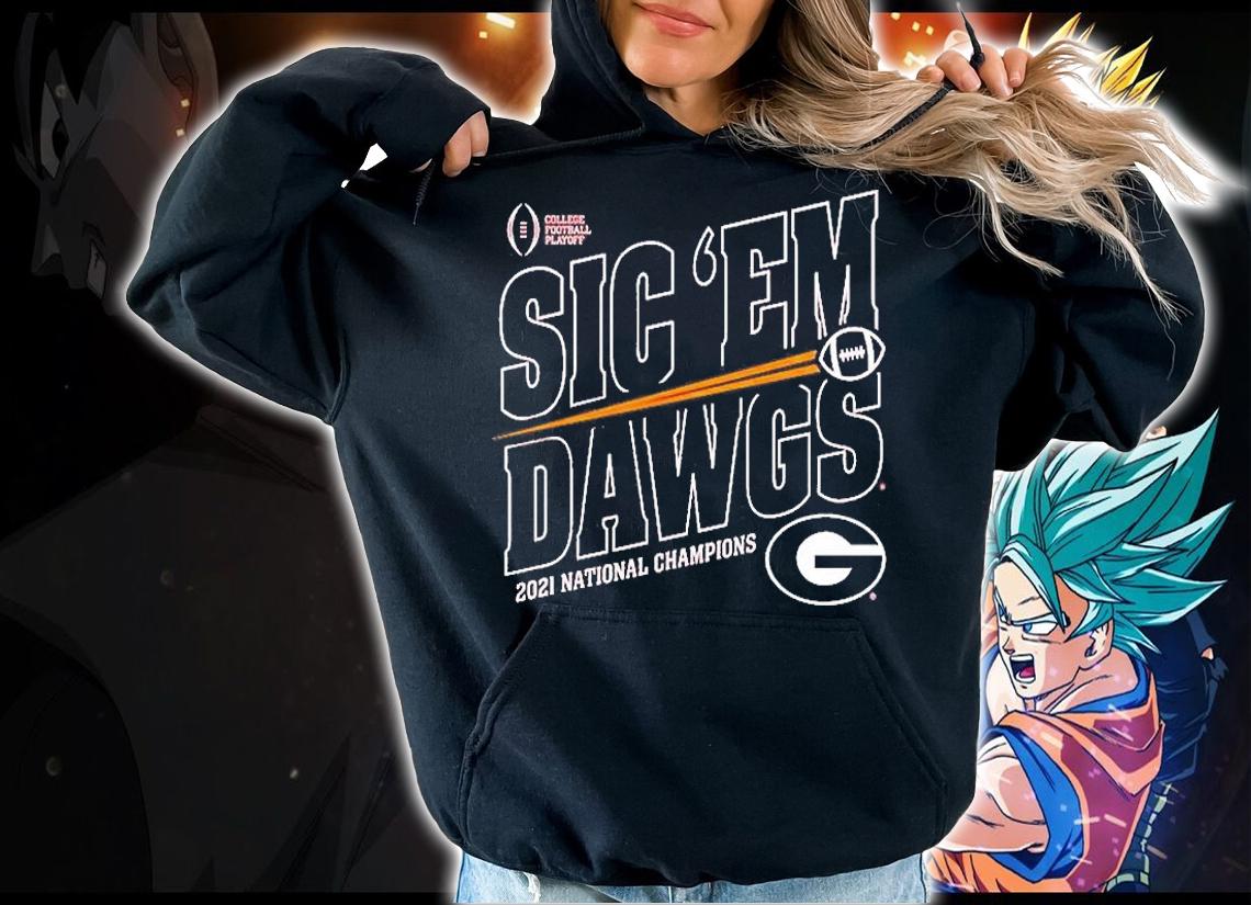 Georgia Bulldogs Sic Em Dawgs CFP 2021 National Champions T-Shirt t-shirt hoodie