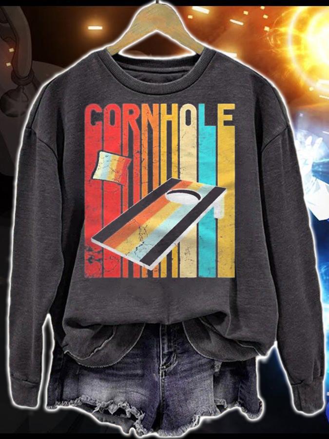 Retro Style Cornhole Board Outdoor Game Shirt t-shirt sweatshirt