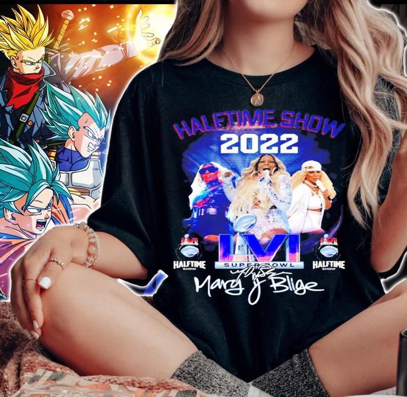 Halftime Show 2022 LVI Super Bowl Mary J Blige Signatures Shirt t-shirt woman shirt