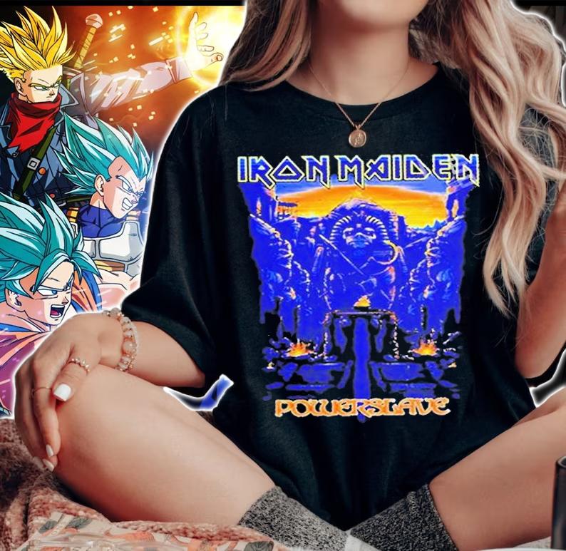 Iron Maiden Dark Ink Powerslaves T-Shirt t-shirt woman shirt