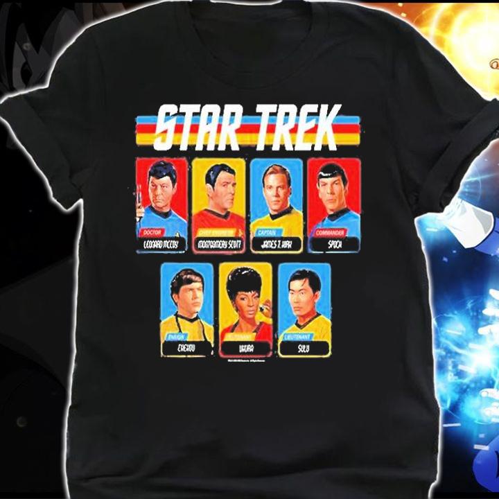Star Trek Original Series Retro Full Color Crew Portrait Panels T-Shirt t-shirt shirt