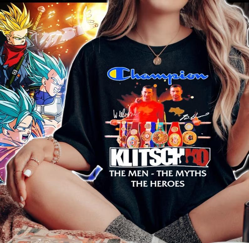 Wladimir Klitschko Champions Klitschko The Man The Myths The Heroes Signatures Shirt t-shirt woman shirt
