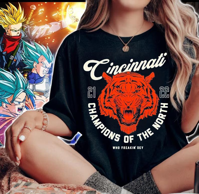 Cincinnati Bengals 2022 Champions Of The North Shirt t-shirt woman shirt