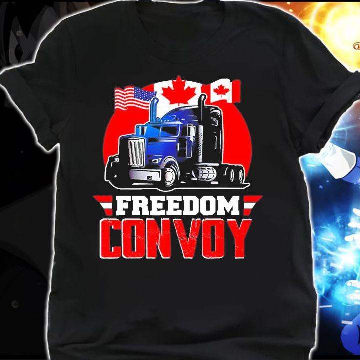 Freedom Convoy 2022 Support Truckers Mandate Freedom T-Shirt t-shirt shirt