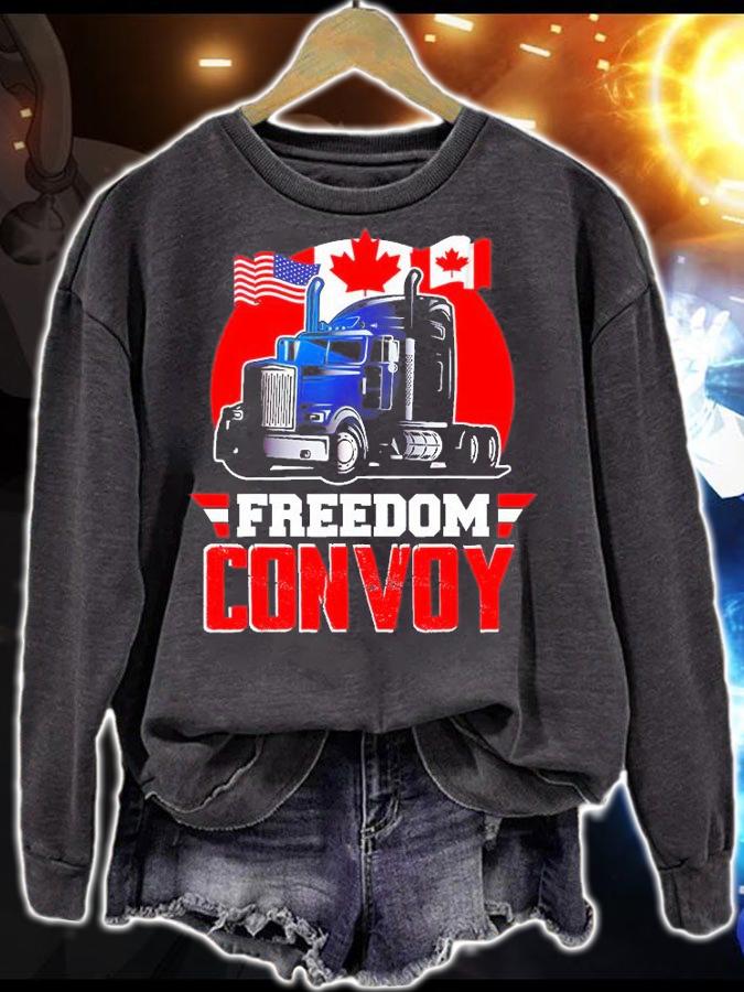 Freedom Convoy 2022 Support Truckers Mandate Freedom T-Shirt t-shirt sweatshirt