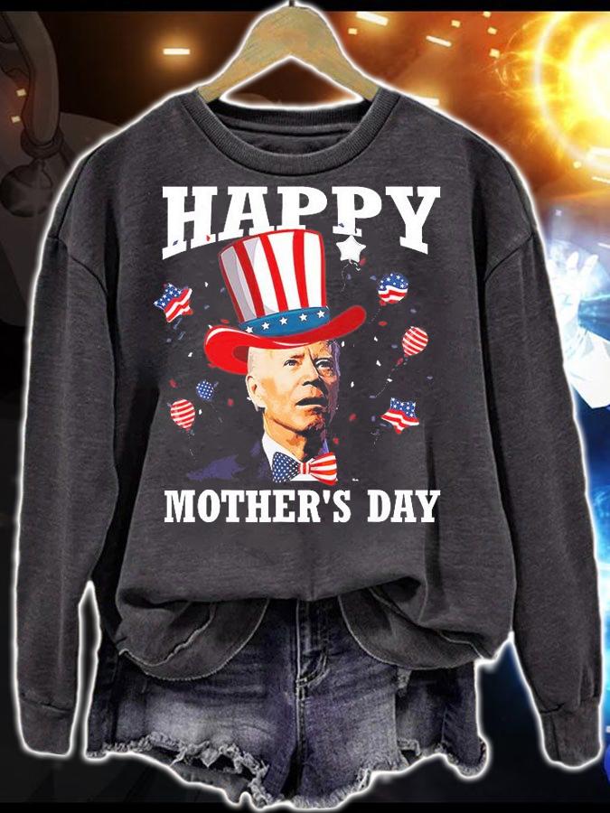 Funny Joe Biden Happy 4th Of July Confused Mother's Day T-Shirt t-shirt sweatshirt