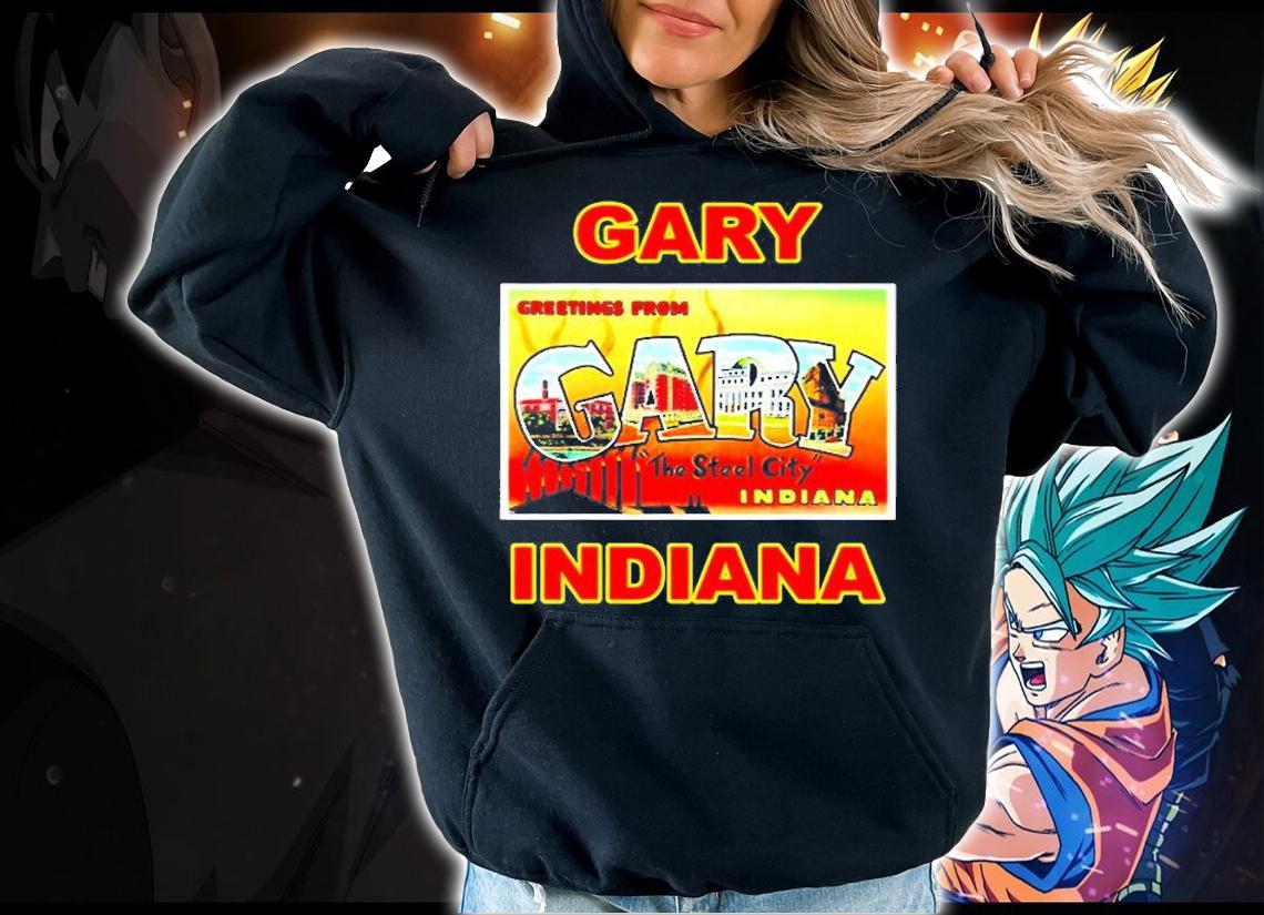 Gary Indiana Postcard Greetings T-Shirt t-shirt hoodie