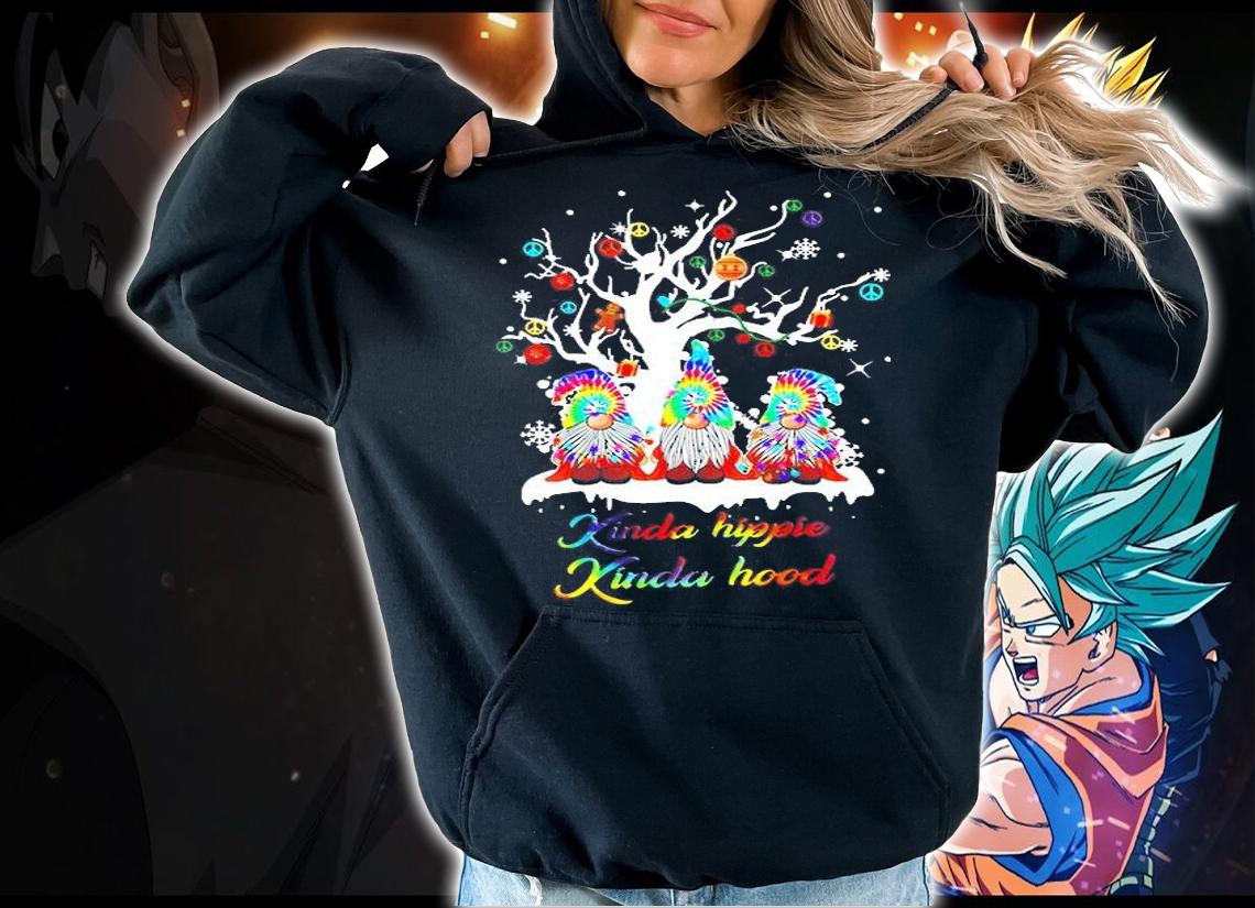 Gnomes Kinda Hippie Kinda Hood Christmas Shirt t-shirt hoodie