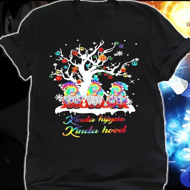 Gnomes Kinda Hippie Kinda Hood Christmas Shirt t-shirt shirt