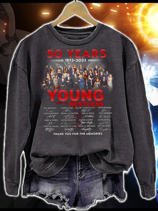 The Young And The Restless 50 Years 1973-2023 Signatures t-shirt sweatshirt