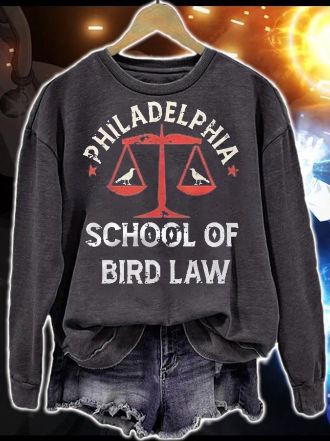Vintage Retro Distressed Philadelphia School Of Bird Law Shirt t-shirt sweatshirt