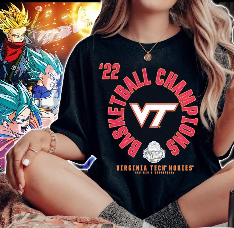 Virginia Tech Hokies 2022 ACC Men's Basketball Conference Tournament Champions Shirt t-shirt woman shirt