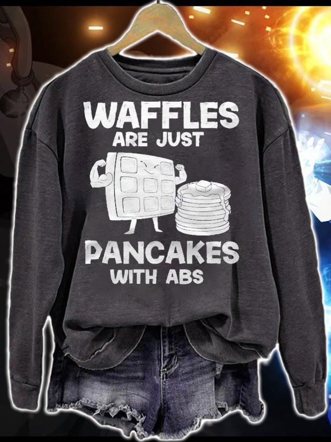 Waffles Are Just Pancakes With Abs Gift Shirt t-shirt sweatshirt