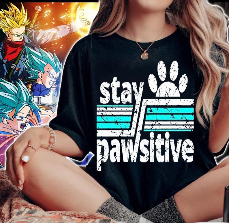 Warrick Humane Society Dog Stay Pawsitive T-Shirt t-shirt woman shirt