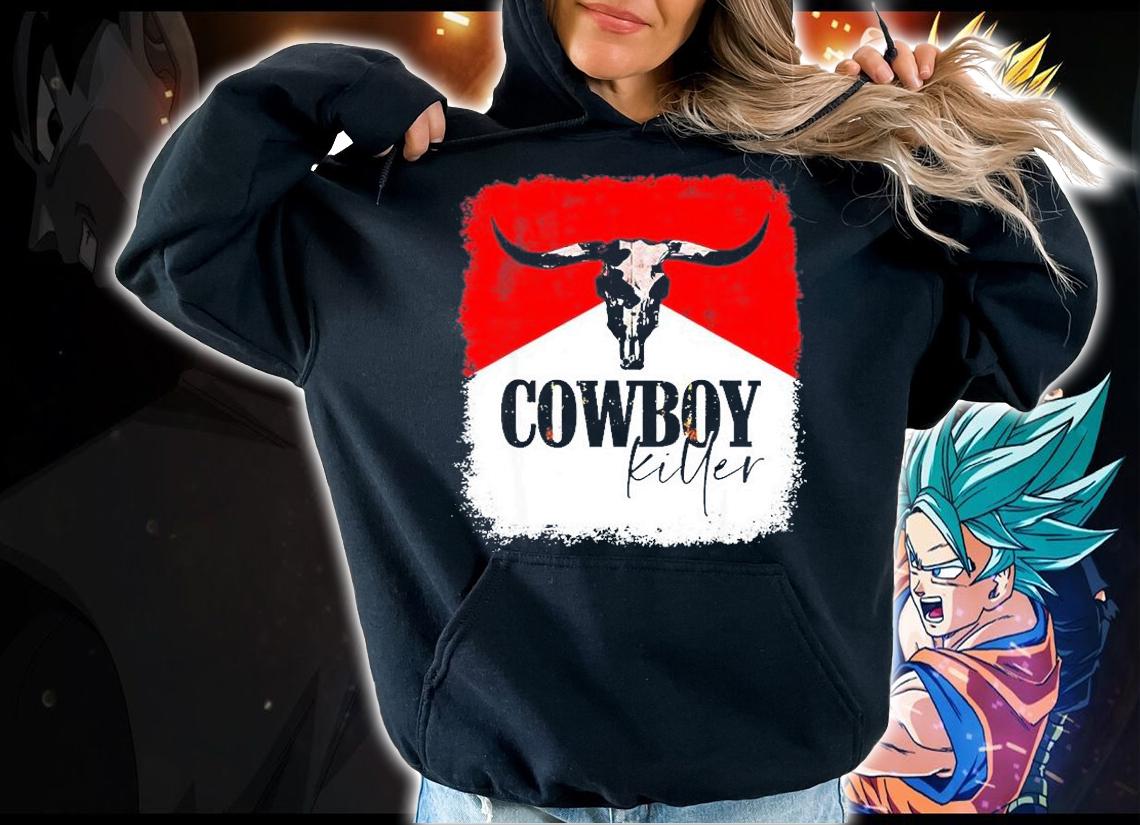 Western Southern Bull Skull Cowboy Killer T-Shirt t-shirt hoodie