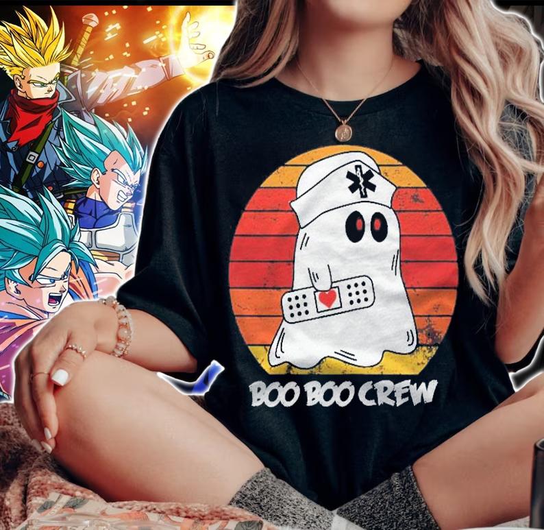 Womens Boo Boo Crew Nurse Shirt Funny Ghost Women Halloween Nurse Shirt t-shirt woman shirt