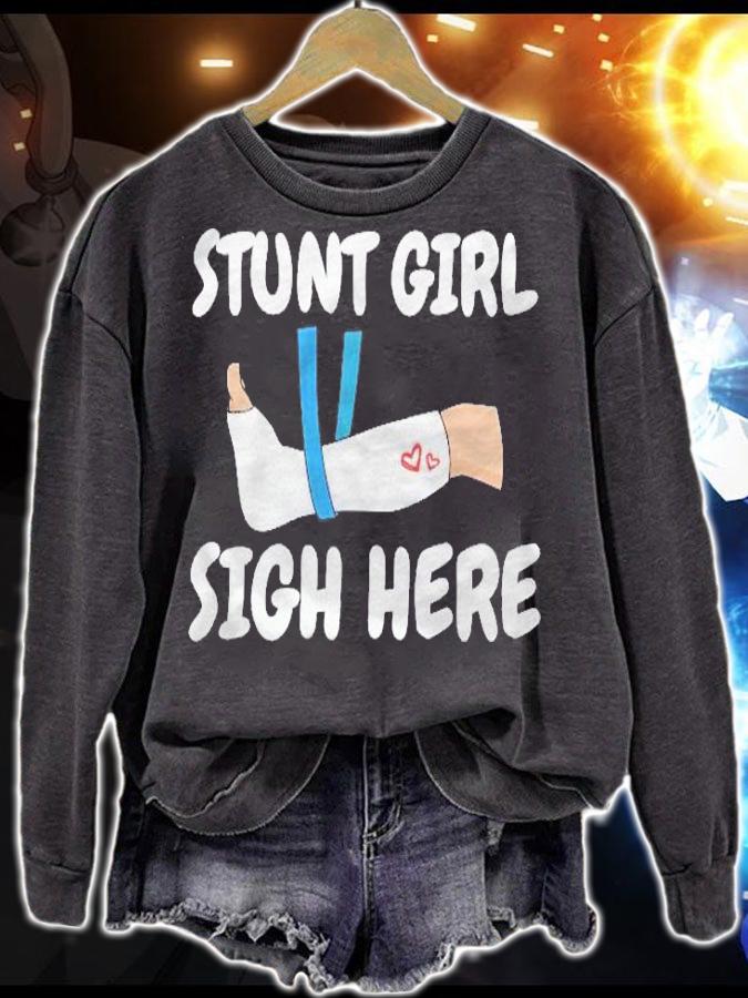 Funny Broken Leg Get Well Gift For Girls Kids Foot Surgery Shirt t-shirt sweatshirt