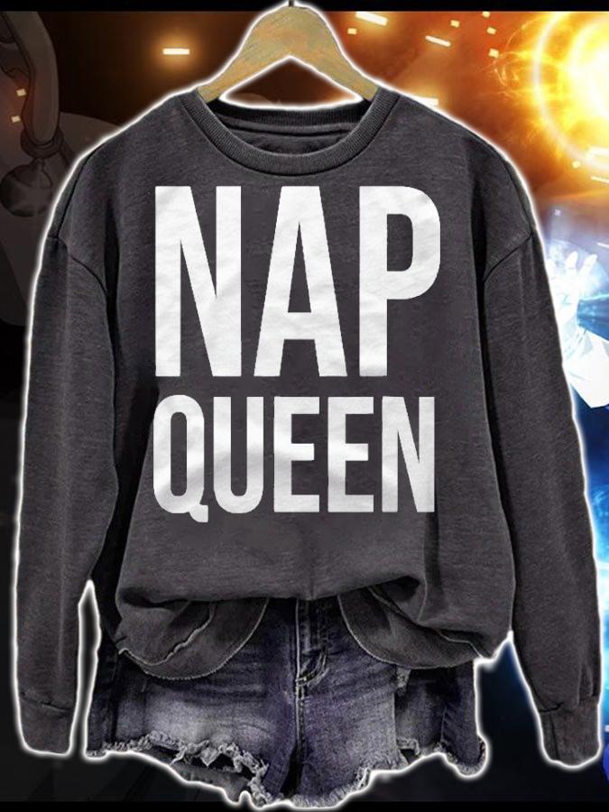 Funny Gift Nap Queen Sleeping Lover Shirt t-shirt sweatshirt