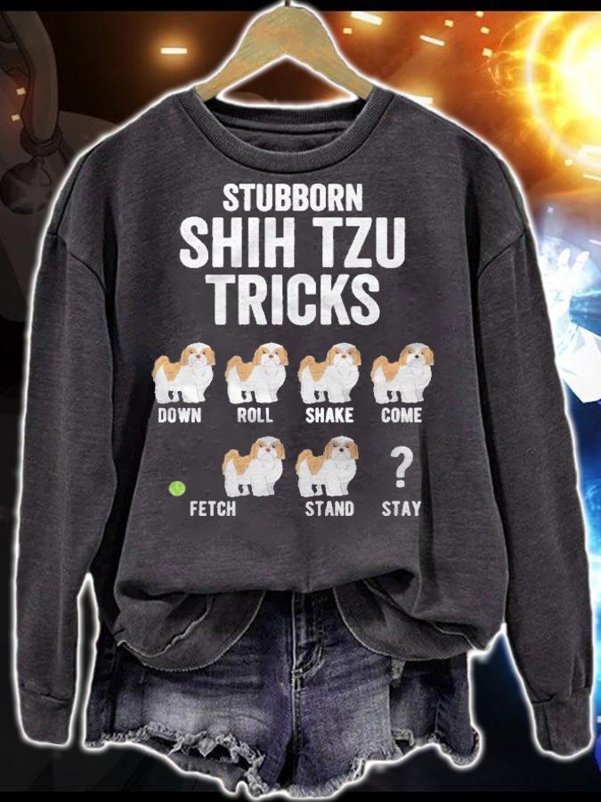 Funny Shih Tzu Trick Dog Lover Shirt t-shirt sweatshirt