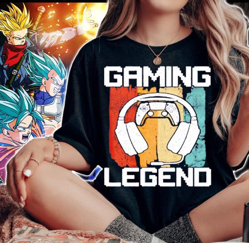 Gaming Legend PC Gamer Video Games Vintage T-Shirt t-shirt woman shirt