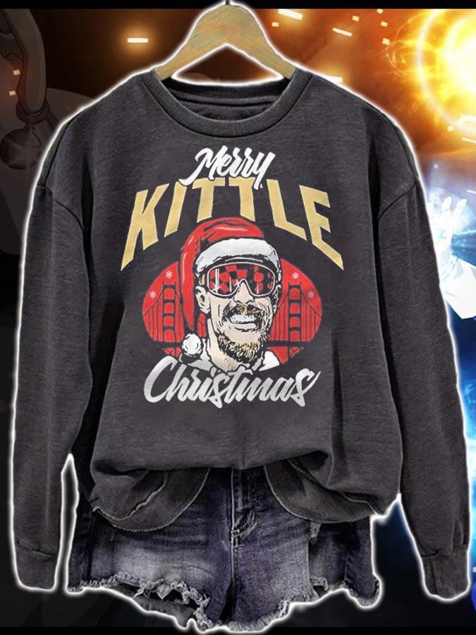 George Kittle Merry Kittle Christmas 2021 T-shirt t-shirt sweatshirt