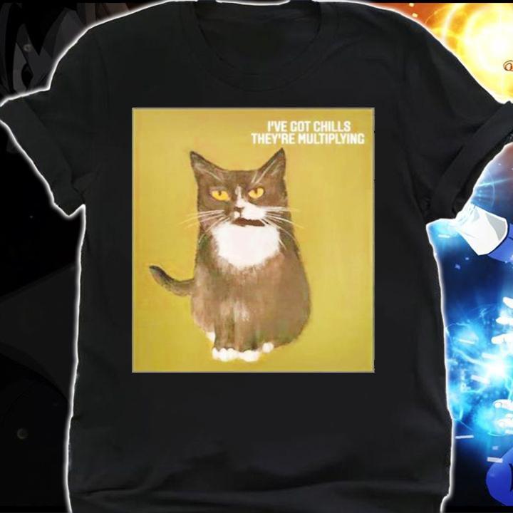 Cat Sarah Evans I've Got Chills They're Multiplying Shirt t-shirt shirt