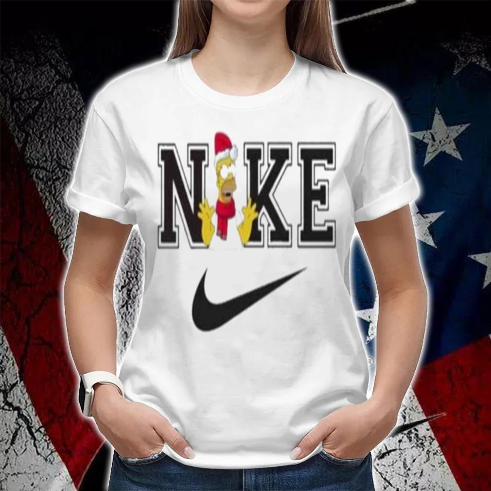 Homer Simpson Nike The Simpsons Christmas t-shirt woman shirt