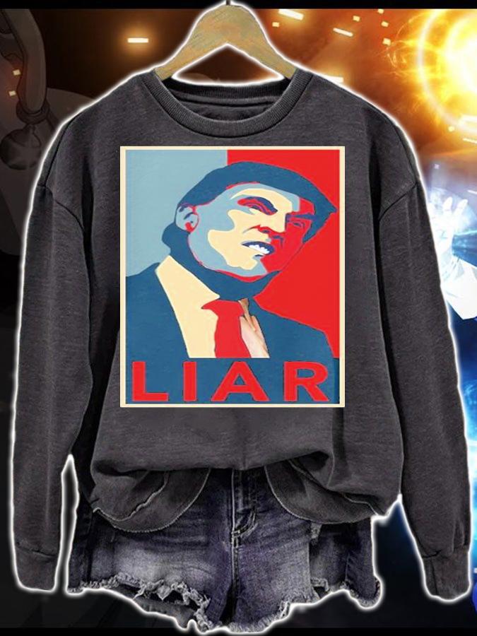 Pro Donald Trump Liar Poster Vintage T-shirt t-shirt sweatshirt