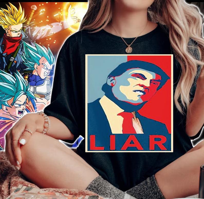 Pro Donald Trump Liar Poster Vintage T-shirt t-shirt woman shirt