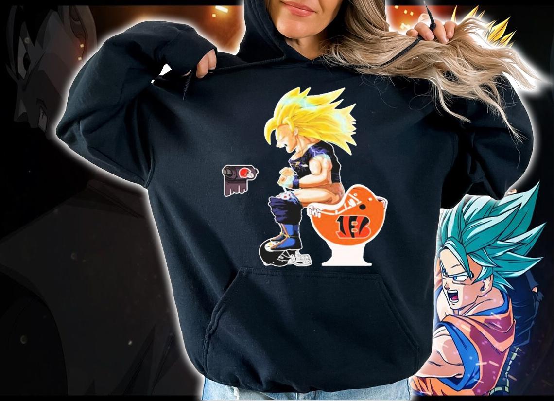 Son Goku Toilet Baltimore Ravens Cincinnati Bengals Cleveland Browns t-shirt hoodie