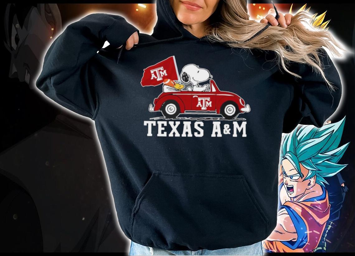 Texas A&M Aggies Snoopy And Woodstock t-shirt hoodie