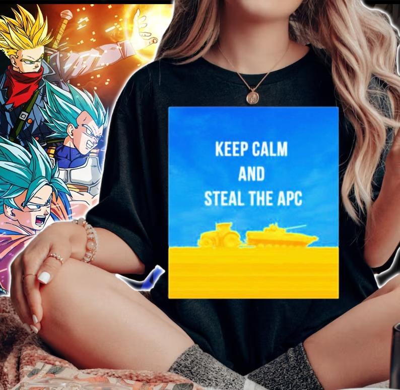 Ukraine Ukrainian Farmers Keep Calm And Steal The APC Shirt t-shirt woman shirt