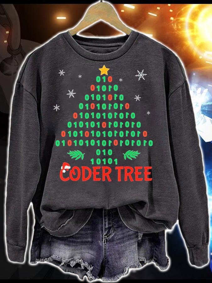Coder Tree Christmas Tree t-shirt sweatshirt
