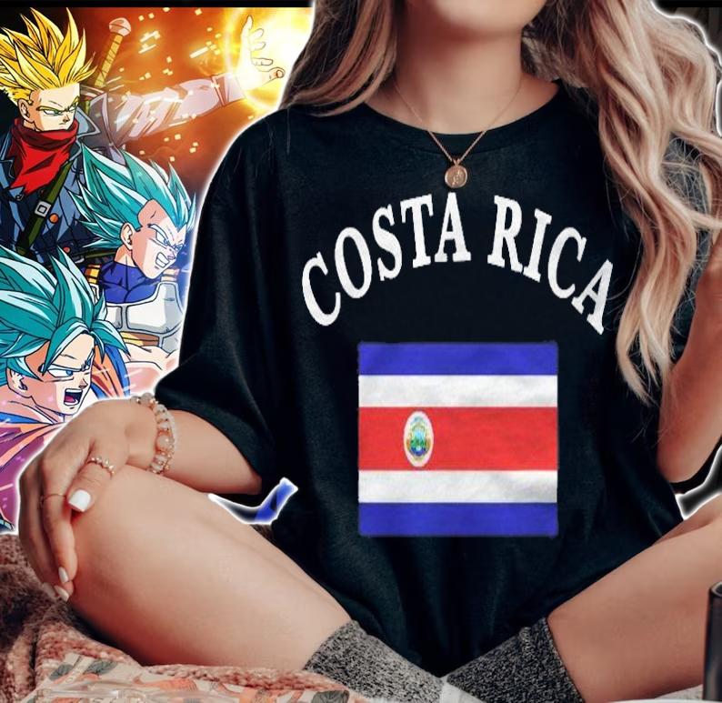 Costa Rica Rican Tico Flag Genera T-shirt woman shirt
