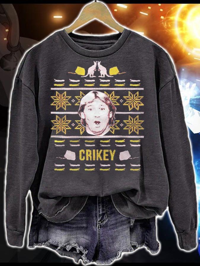Crikey Tacky Ugly Christmas Sweater t-shirt sweatshirt