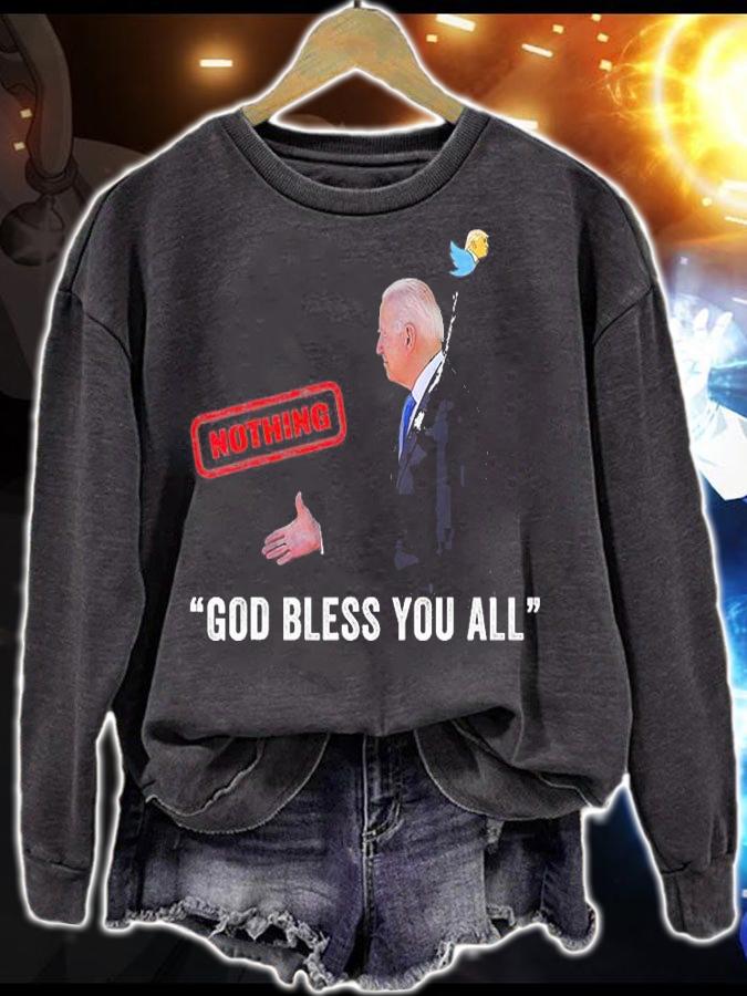 Funny Biden Shakes Hands With Thin Air, Biden Bird T-Shirt sweatshirt