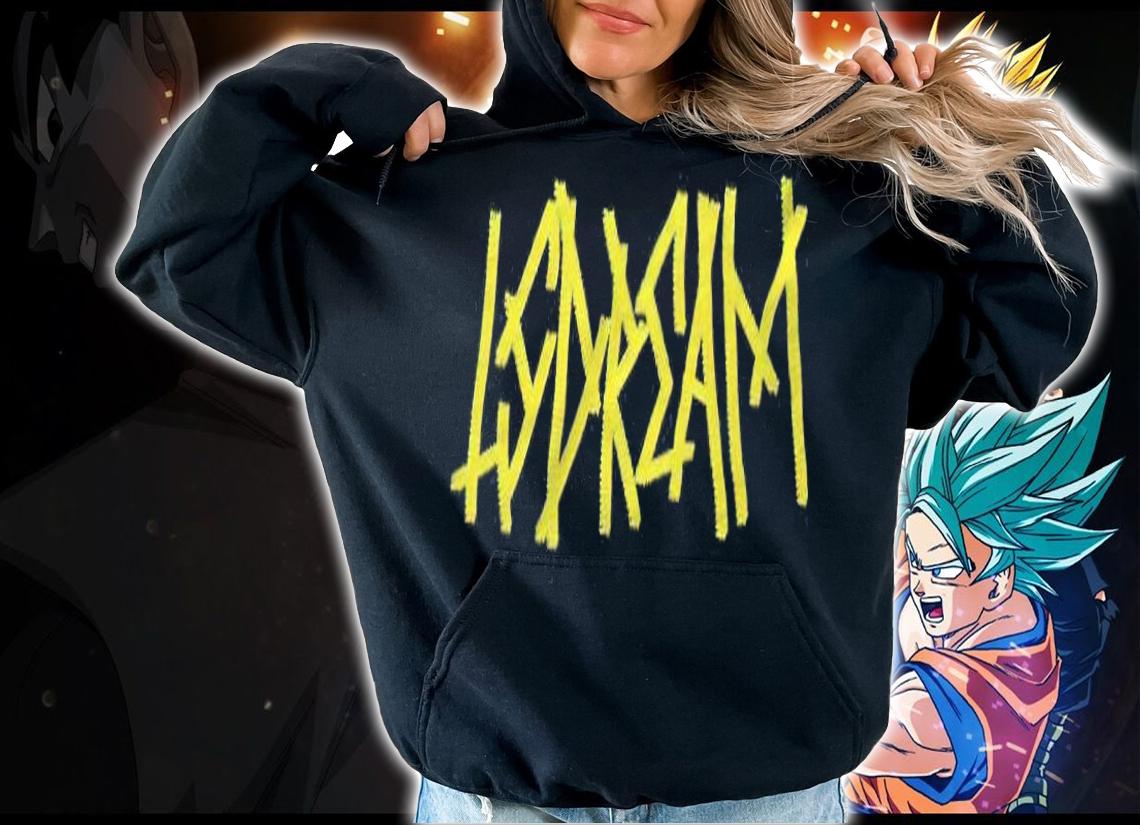 Lsdream text logo T-shirt hoodie