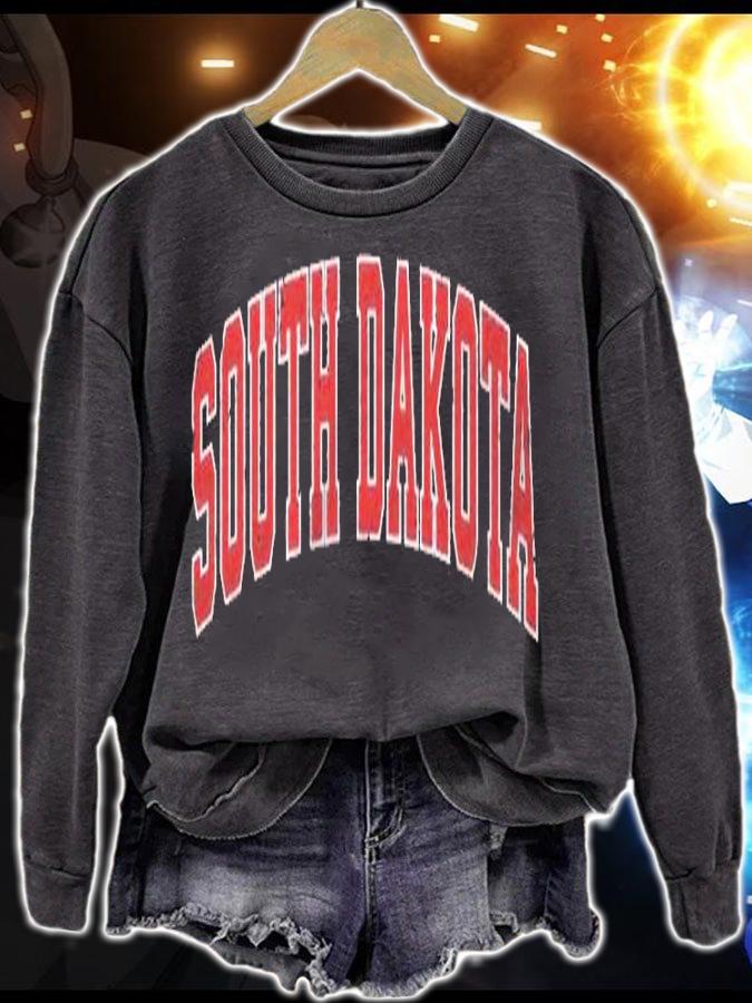 South Dakota Sd Vintage Sports Design Red Design Shirt sweatshirt