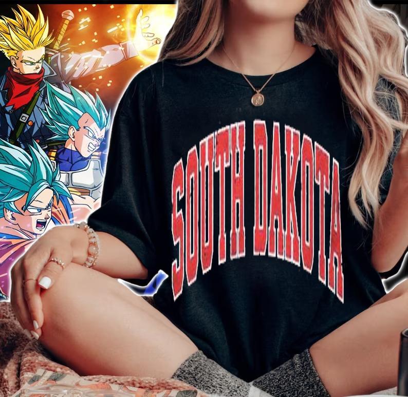 South Dakota Sd Vintage Sports Design Red Design Shirt woman shirt