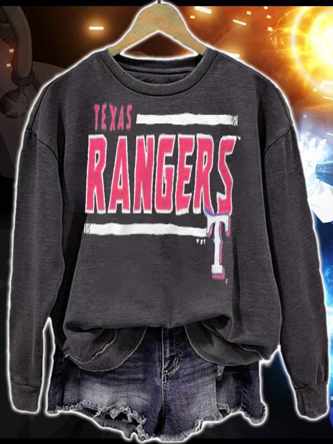 Texas Rangers logo T-shirt sweatshirt