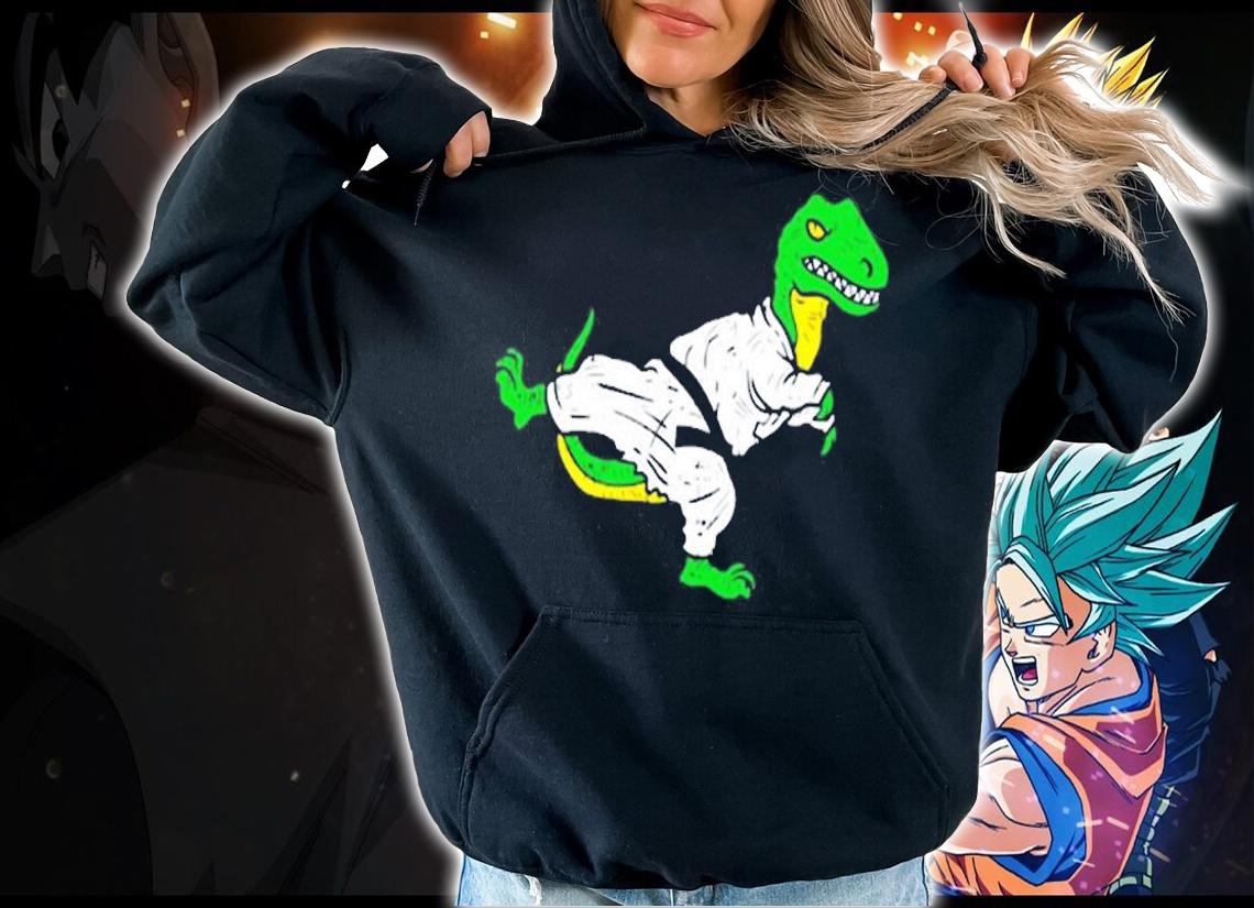 Trex Karate Taekwondo Black Belt Funny Dinosaur Martial Arts T-Shirt hoodie