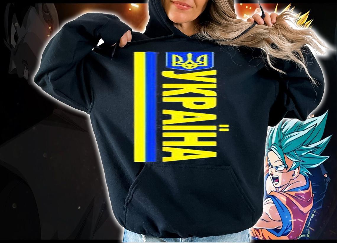 Ukrayina Tryzub Of Ukraine Ukrainian Flag T-Shirt hoodie