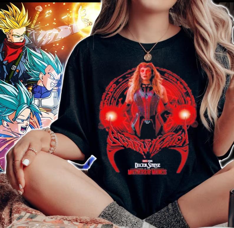 Marvel Doctor Strange 2 Scarlet Witch Geometric Poster Shirt woman shirt