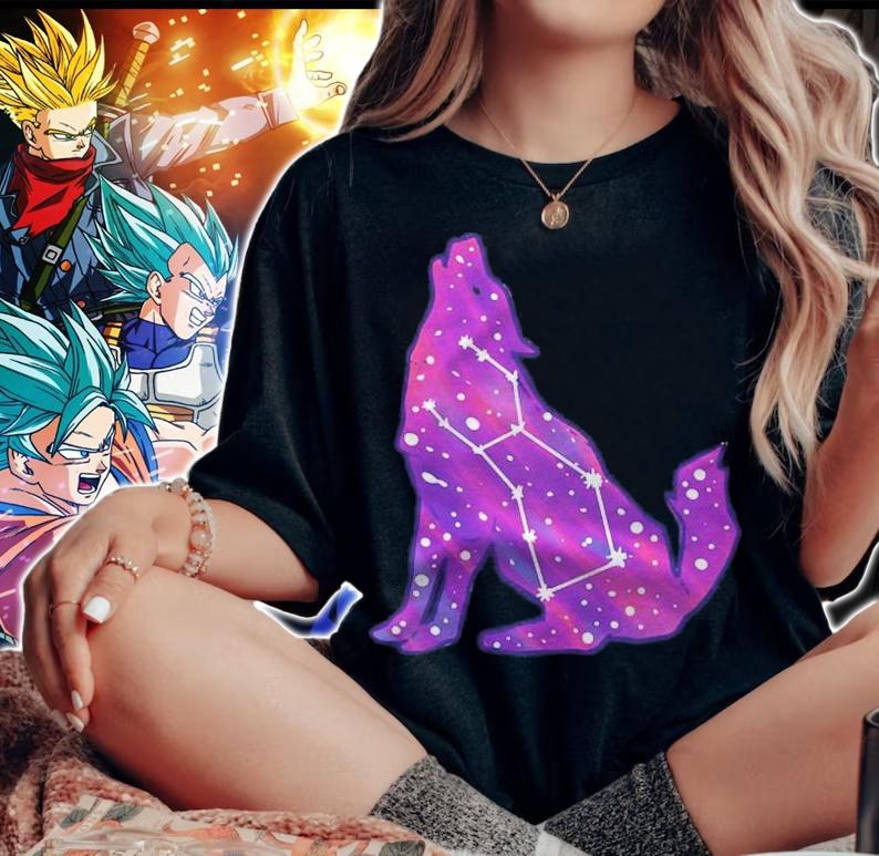 Wolf Constellation Astrophile And Nature Lover Shirt woman shirt