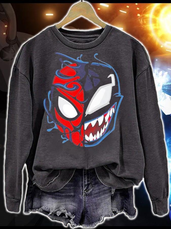 Marvel Spider-man Maximum Venom Spider-man Big Face Shirt sweatshirt