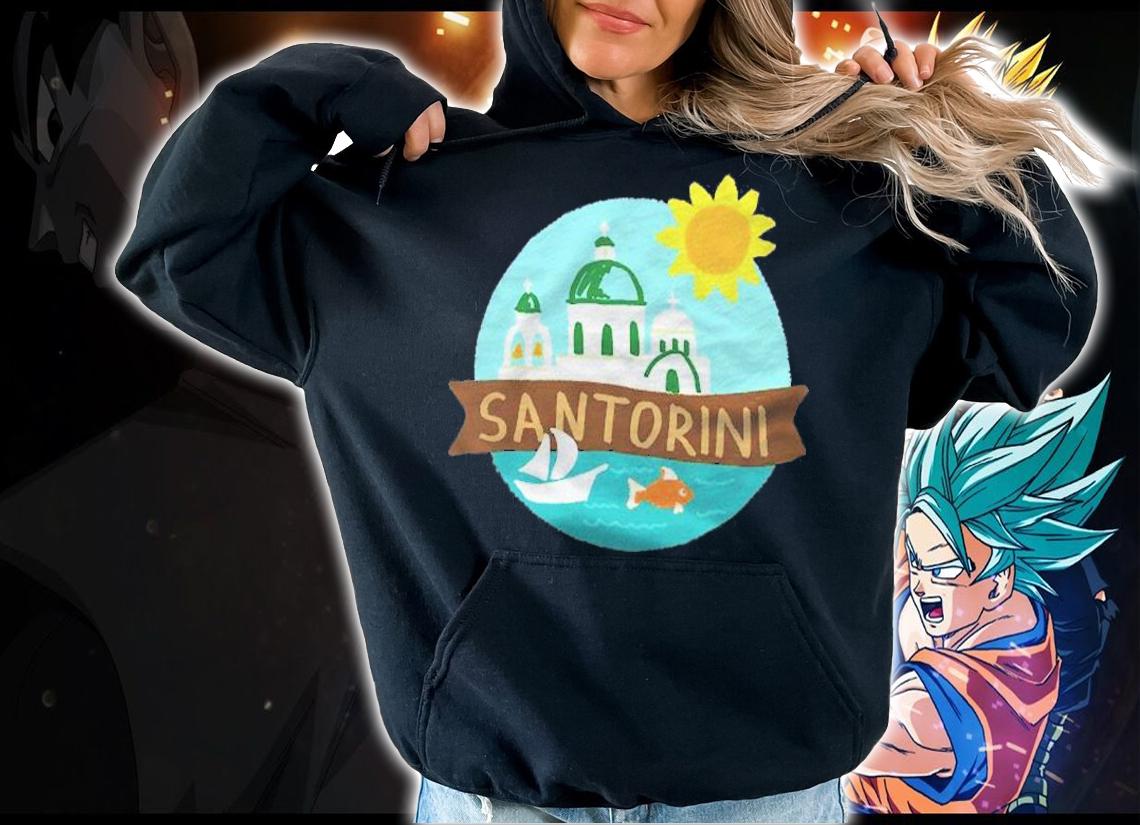 Santorini Greece Sea Ocean Sun Shirt hoodie
