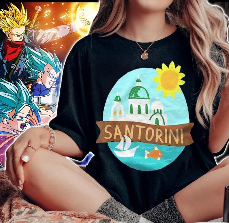 Santorini Greece Sea Ocean Sun Shirt woman shirt