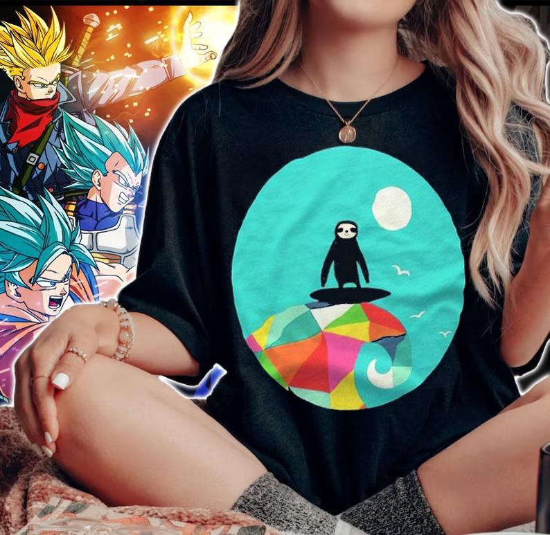 Sloth Rainbow Dream Shirt woman shirt