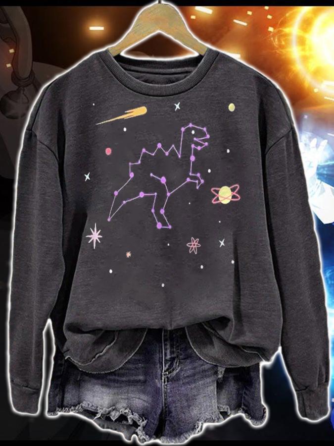 Dinosaur Star Constellation T-Rex Star Sky Shirt sweatshirt