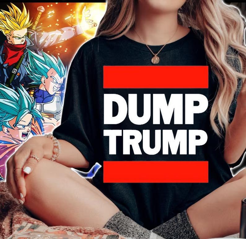 Dump Trump Design T-Shirt woman shirt